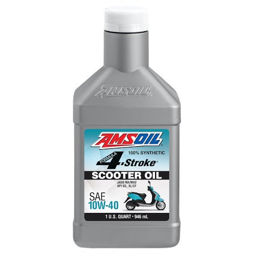 Amsoil 4T Scooter ASO 10W-40 全合成偈油 - 孖轆雜貨鋪 #皮包鐵# #電單車26#