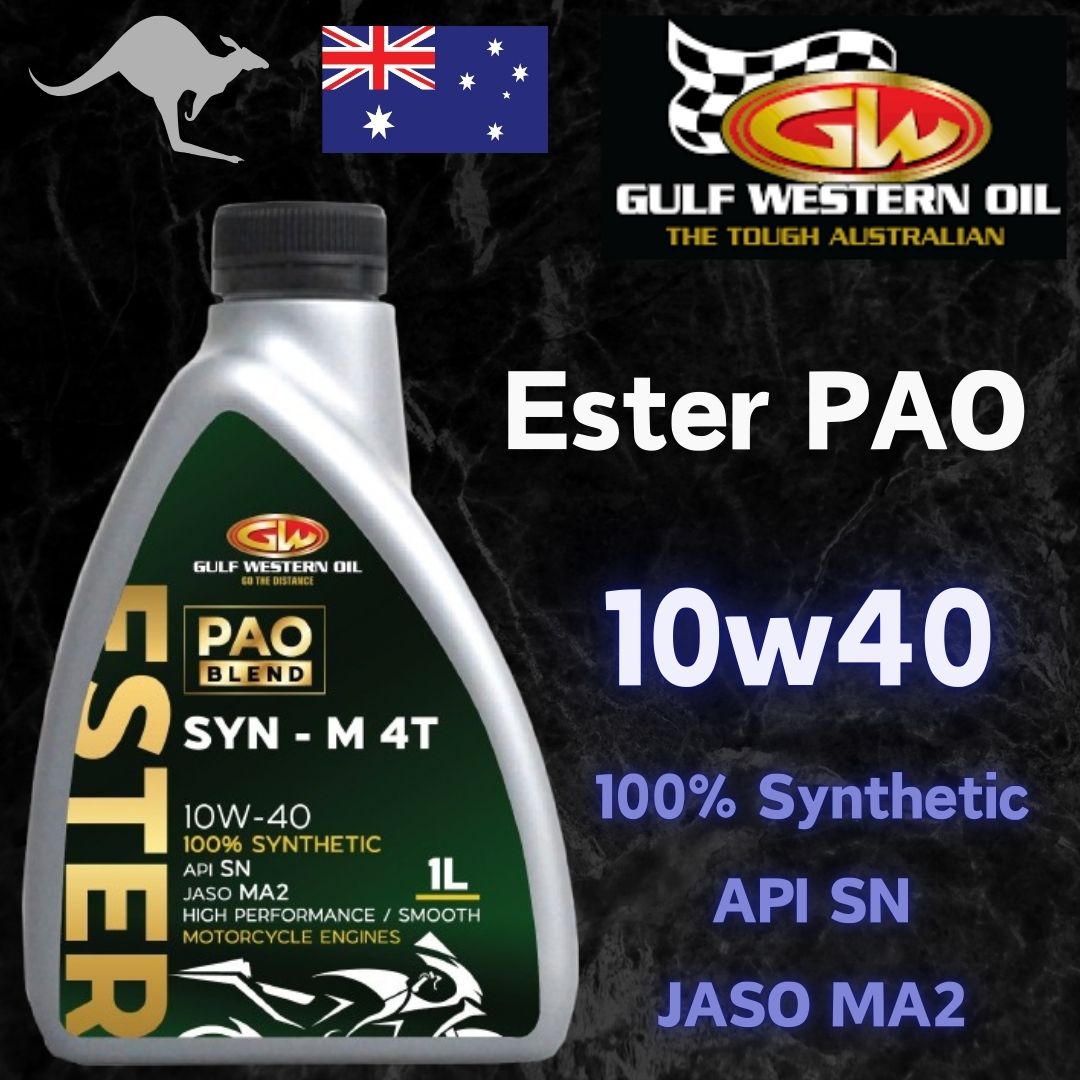 【10w40】澳洲Gulf Western PAO ESTER 100% Synthetic 10w40偈油 - 孖轆雜貨鋪 #皮包鐵# #電單車26#